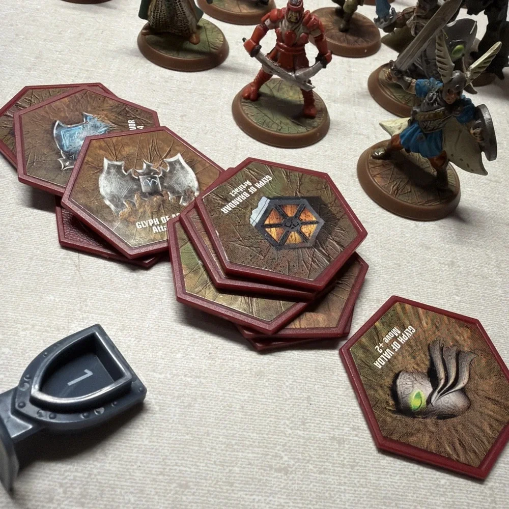 2004 Heroscape Valkyrie Replacement Tokens Cards Dice Glyphs Markers Game Pieces